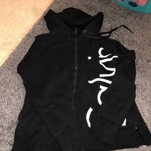 Calvin Klein black zip up hoodie